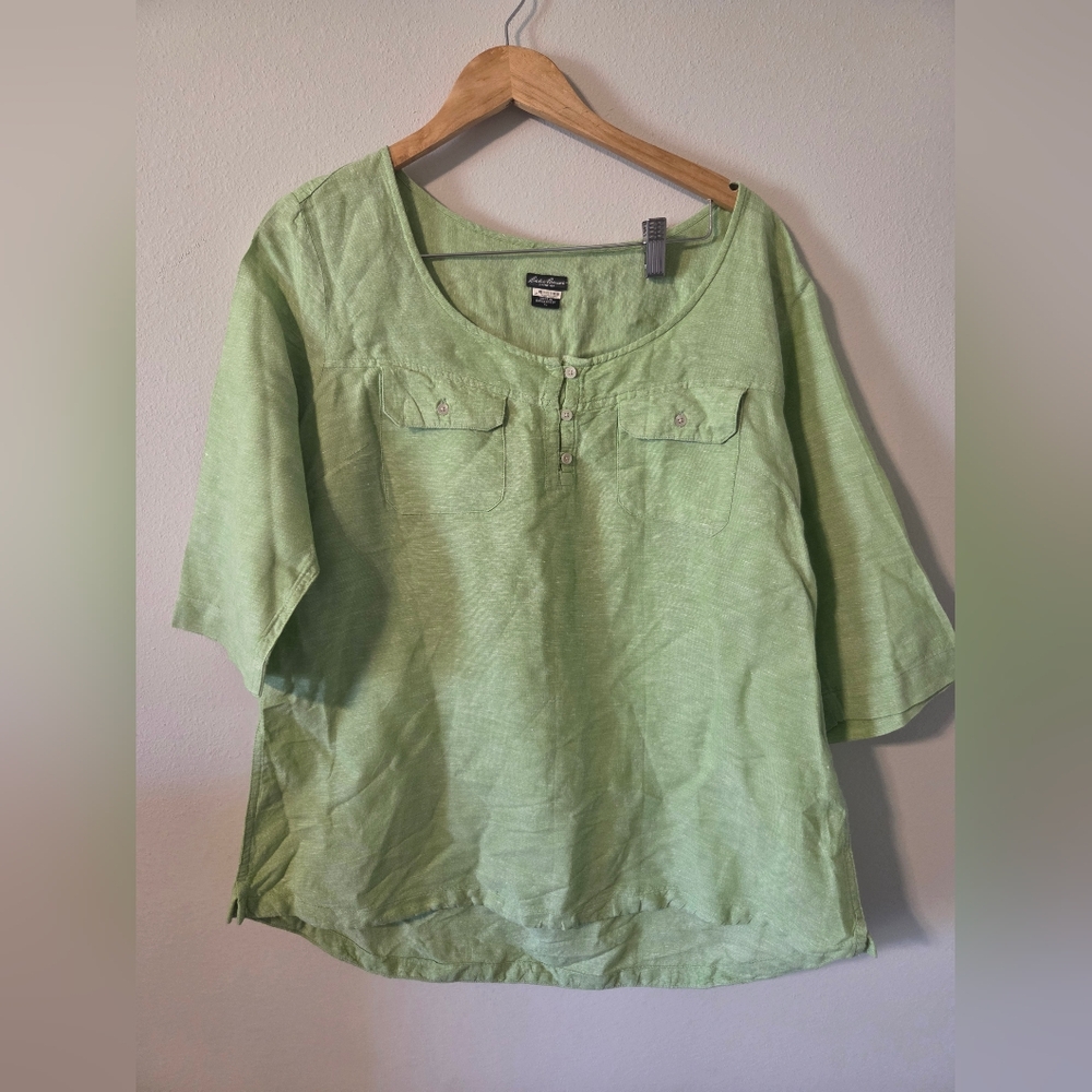 Eddie Bauer Light Green Women's Top